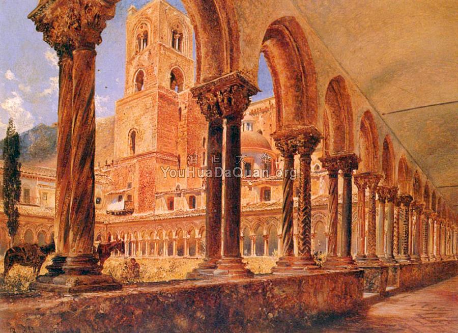 A View Of Monreale, Above Palermo - 鲁道夫·里特尔·冯·奥特